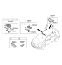 Diagram for Kia Niro Interior Light Bulb - 92805D9100