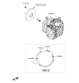 Diagram for 2022 Kia Sportage Transmission Assembly - 450003FEZ0