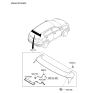 Diagram for 2017 Kia Sportage Spoiler - 87210D90009P