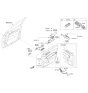 Diagram for Kia Sportage Power Window Switch - 93571D9200