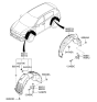 Diagram for Kia Sportage Wheelhouse - 86812D9500