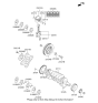 Diagram for Kia Sportage Crankshaft Thrust Washer Set - 210202G121