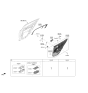 Diagram for 2022 Kia Stinger Power Window Switch - 93580J5010CA