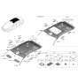 Diagram for 2021 Kia Stinger Sun Visor - 85201J5020TWK