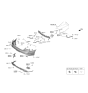 Diagram for Kia Stinger Bumper - 86612J5500