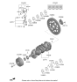 Diagram for Kia Stinger Crankshaft - 6Y21M2TA01