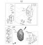 Diagram for 2022 Kia Stinger Brake Caliper - 58110J5520BCR