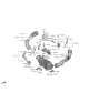 Diagram for Kia Sportage Coolant Temperature Sensor - 392202M425