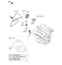 Diagram for 2022 Kia Stinger A/C Idler Pulley - 252863CKA2