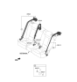 Diagram for 2019 Kia Stinger Seat Belt - 89820J5500WK