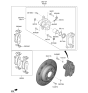 Diagram for 2022 Kia Stinger Brake Caliper Repair Kit - 581133B900