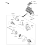 Diagram for 2020 Kia Stinger Starter Solenoid - 361203L050