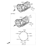 Diagram for 2023 Kia Stinger Transmission Assembly - 450004JAP0