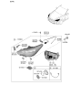 Diagram for 2022 Kia Stinger Light Control Module - 92190J5170