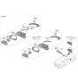 Diagram for 2020 Kia Stinger Car Mirror - 87621J5120