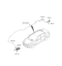 Diagram for Kia Stinger Antenna Mast - 96210J5UA0ABP