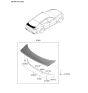 Diagram for 2019 Kia Stinger Spoiler - 87210J5000