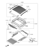 Diagram for Kia Stinger Sunroof - 81600J5300AYK