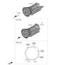 Diagram for 2022 Kia Stinger Transmission Assembly - 4500047LN0