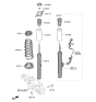 Diagram for 2022 Kia Stinger Shock Absorber - 55307J5DA0
