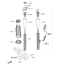 Diagram for Kia Stinger Shock Absorber - 55307J5DA0