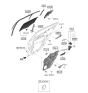 Diagram for 2023 Kia Stinger Window Run - 83540J5001