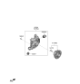 Diagram for Kia Stinger Spindle - 52711J5000