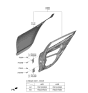 Diagram for 2023 Kia Stinger Door Hinge - 79410F6000