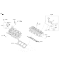 Diagram for Kia K900 Cylinder Head Gasket - 223113L200