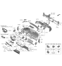 Diagram for 2023 Kia Sorento Steering Column Cover - 84852P2200WK