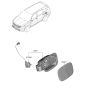 Diagram for 2023 Kia Sorento Fuel Filler Housing - 81595P2000