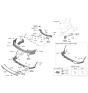 Diagram for 2021 Kia Sorento Bumper - 86612P2000