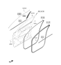 Diagram for 2021 Kia Sorento Weather Strip - 82230P2000