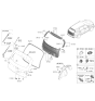 Diagram for 2022 Kia Sorento Tailgate Lift Support - 81830P2000