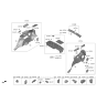 Diagram for 2023 Kia Sorento Cup Holder - 857E3P2200