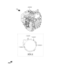 Diagram for 2023 Kia Sorento Transmission Assembly - 450003D500