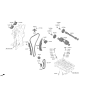 Diagram for Kia K5 Timing Chain Tensioner - 244202M001