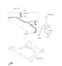Diagram for 2023 Kia Sorento Sway Bar Bracket - 54816P2000