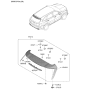 Diagram for 2023 Kia Sorento Spoiler - 87210P2010