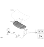 Diagram for Kia Sorento Hood Cable - 81190P2100