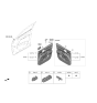 Diagram for 2022 Kia Sorento Door Handle - 82610P2010FMH