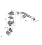 Diagram for 2021 Kia Sorento Air Intake Coupling - 28130P4400