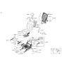 Diagram for 2022 Kia Sorento Seat Cushion - 89200P2570MRL