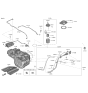 Diagram for Kia Sorento Fuel Filler Neck - 31030P4500