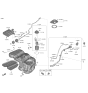 Diagram for 2022 Kia Sorento PCV Valve Hose - 31472P4500