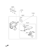 Diagram for 2021 Kia Sorento Brake Master Cylinder Reservoir - 58511P4000