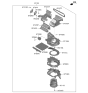 Diagram for 2022 Kia Sorento Blower Motor - 97207P4510