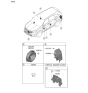 Diagram for 2022 Kia Sorento Car Speakers - 96390P4100