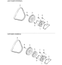 Diagram for 2010 Kia Rio Drive Belt - 2521226000