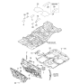 Diagram for Kia Rio Dash Panels - 841241G000